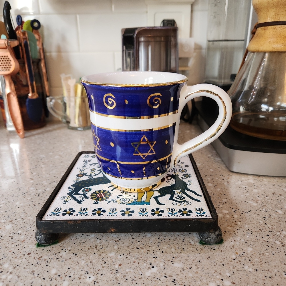 Sberna Deruta Made In Italy Exclusively For Starbucks Coffee Co. Hanukkah Mug
